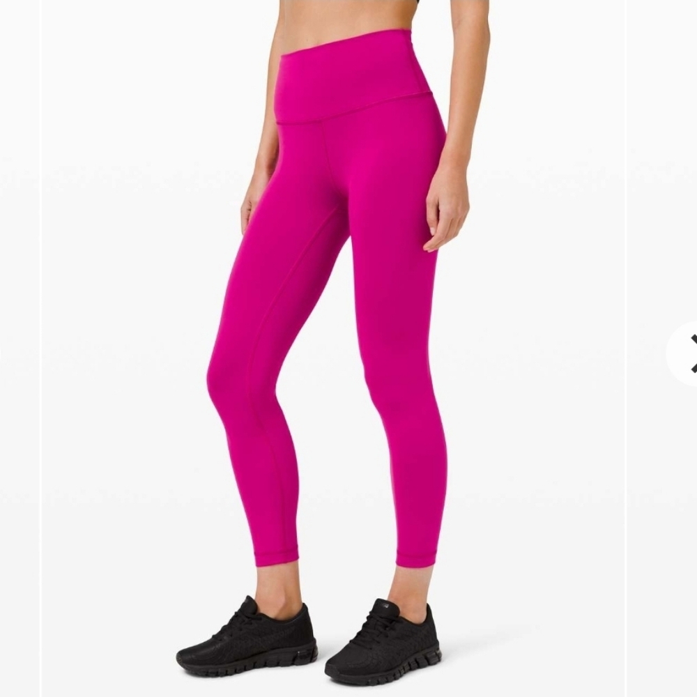 Lululemon Wunder Train High-Rise Leggings 25", Ripened Raspberry, Size 6